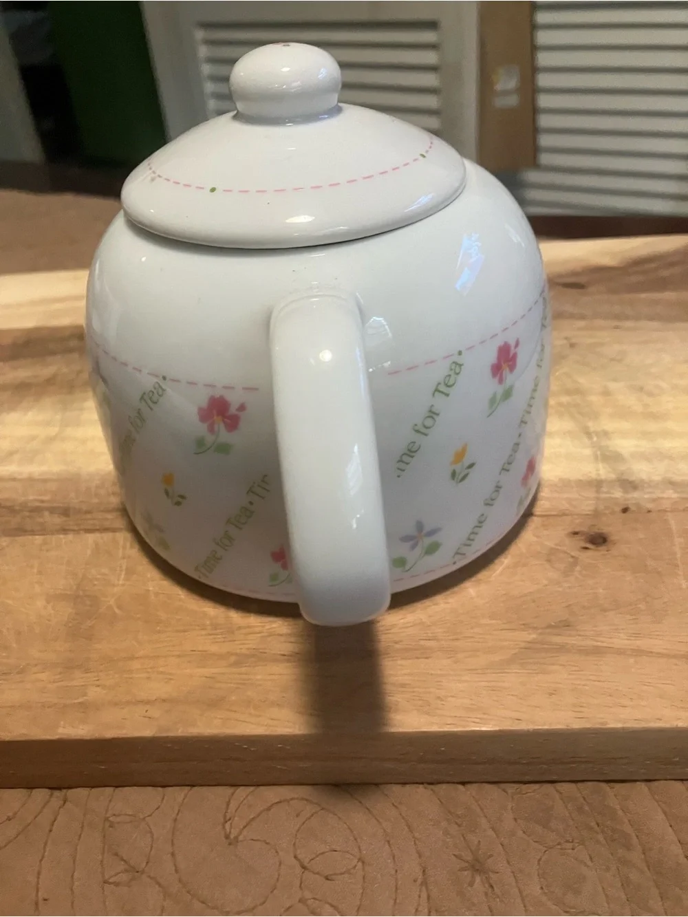 Vintage 1980’s Papel “ Time for Tea “ Ceramic Teapot